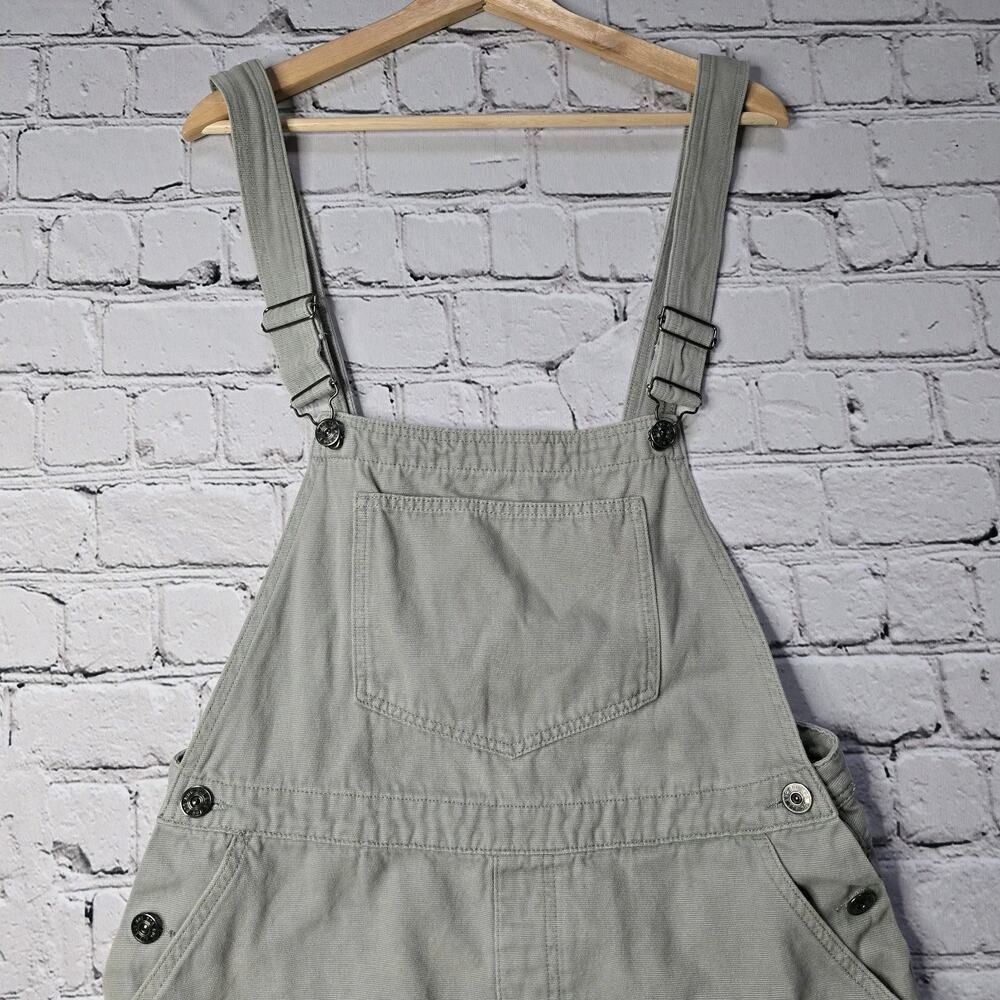 BDG Womens Urban Outfitters Gray Green Denim Overall Dress Size Large - Picture 3 of 12